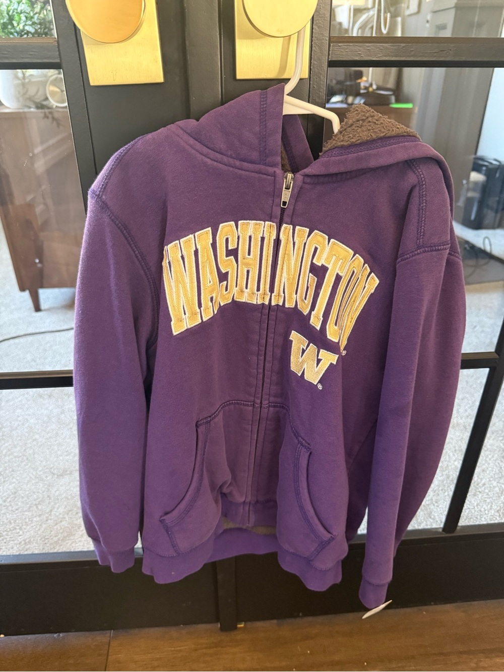 Washington Purple Kids' Zip Hoodie Jacket